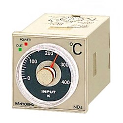 کنترلر دما عقربه ای ترموکوپل K و نصب ریلی با سوکت ۸ پین هانیانگ مدل HANYOUNG ND4-FKMR07