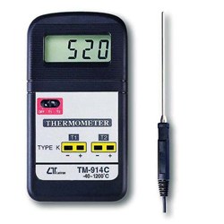 ترمومتر تماسی دو کاناله RTD لوترون مدل LUTRON TM-914C